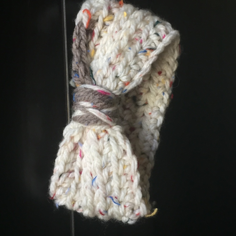 Baby headband hand knit
